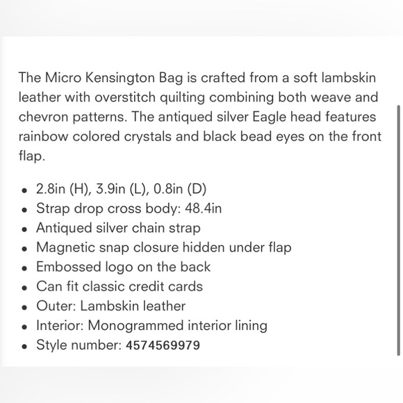 🌼🛍NEW🛍Kurt Geiger Micro Kensington crossbody bag/shoulder bag - Picture 11 of 13